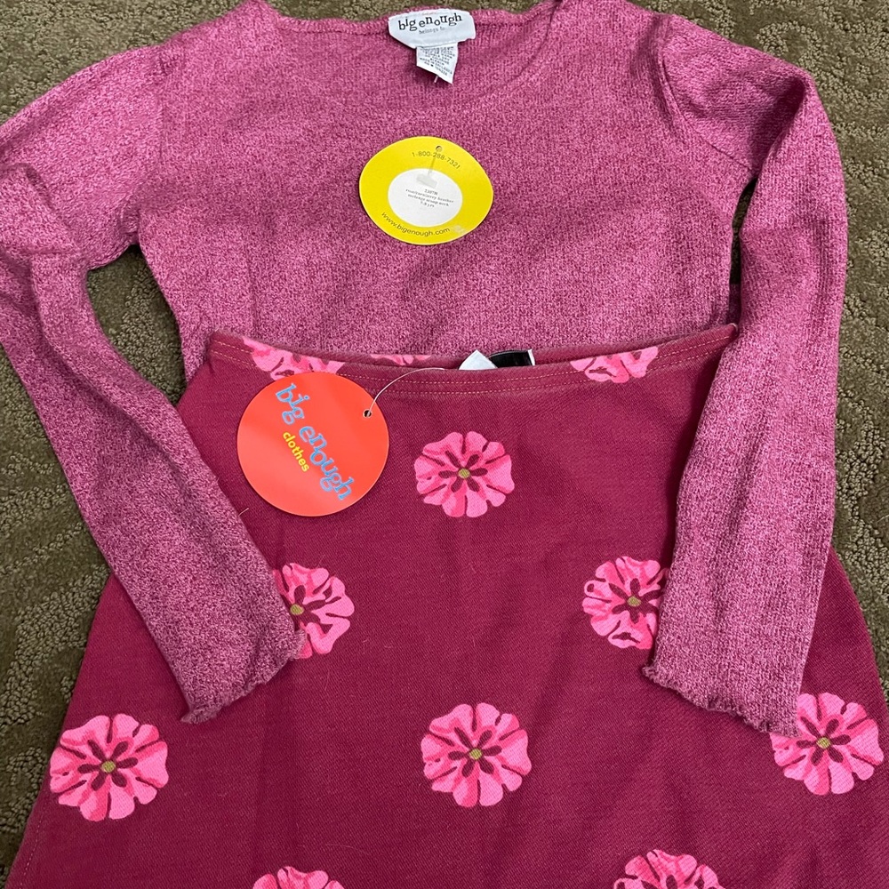 Big Enough Girls Skirt & Scoop Neck - NWT